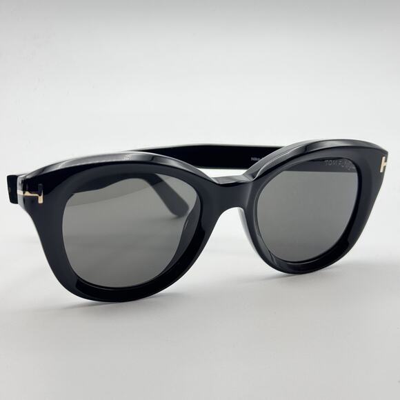 Tom Ford Sunglasses Nika-02 TF1344 01A Black Round Frame Gray Lens 49-20-140 New main image 12